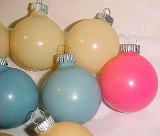 11 Vintage Shiny Brite UNSILVERED Opaque War Era Ball Glass Christmas 
