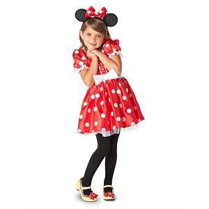 NWT  MINNIE MOUSE COSTUME S 5/6 EARS SHOES 13/1  