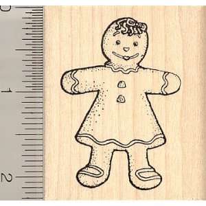  Christmas Gingerbread Girl Rubber Stamp Arts, Crafts 