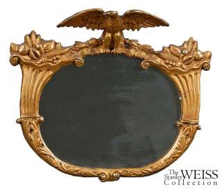 SWC Classical Gilt Mirror w/ Cornucopias and Eagle  