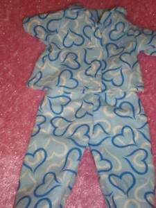 CLOTHES FOR BITTY BABY OR TWINS BLUE HEART PJS  