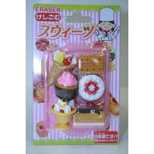  Iwako Mini Erasers (Red Dessert 6pc) 