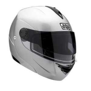   Modular Silver Motorcycle Helmet Large AGV SPA   ITALY 089154B0004009