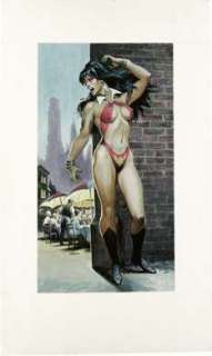  original painted art was featured in the Topps Vampirella Gallery 