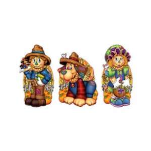  Pkgd Scarecrow Cutouts (Pack of 12)