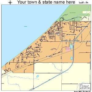 Street & Road Map of Shorewood Tower Hills Harbert, Michigan MI 