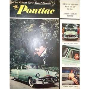  1953 PONTIAC Sales Brochure Literature Book Piece 