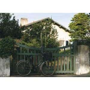  Bicycle Near Green Gate By Francisco Fernandez Highest Quality Art 