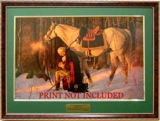 A+ Quality Frame Prayer At Valley Forge Print Friberg  