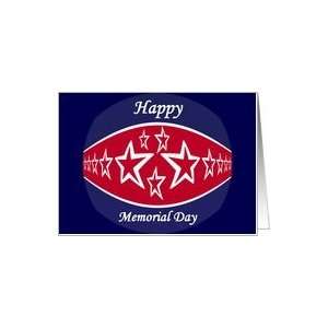MEMORIAL DAY With Stars Card