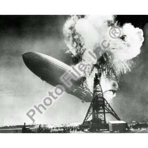  Hindenburg disaster at Lakehurst, New Jersey, 1937   8x10 