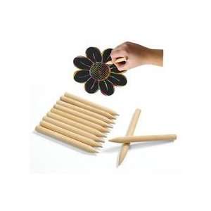  Scratch Designs Jumbo Wooden Art Sticks   Set of 48 Toys & Games