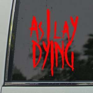  Dying Red Decal Punk Band Truck Window Red Sticker Arts, Crafts