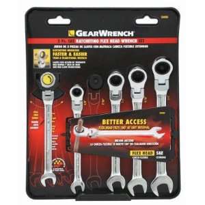 DANAHER TOOL GROUP 50090 Gearwrench 5 piece Flex Ratcheting Wrench 
