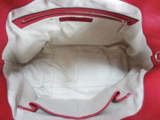 NEW VALENTINO Rosso Platino ROCKSTUD Dome Leather Handbag Tote Satchel 