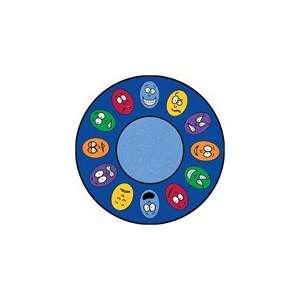  Learning Carpet CPR437   Expressions Educational Rug Round 