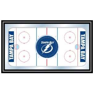   Tampa Bay Lightning Framed Hockey Rink Mirror Patio, Lawn & Garden