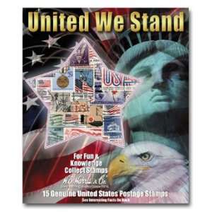   Stamp Collecting Pack   United We Stand Patriotic USA Stamps Toys