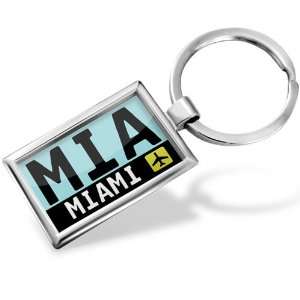 Keychain Airport code MIA / Miami country United States   Hand 