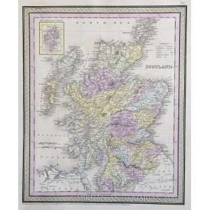  Mitchell Map of Scotland (1852)