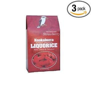 KooKaburra Licorice, Strawberry Licorice Gift Box, 8 Ounce Boxes (Pack 