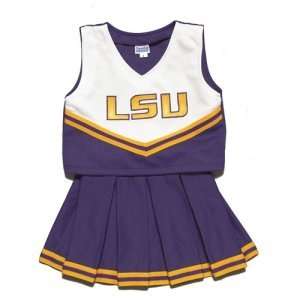 LSU Tigers NCAA Full Pleat Cheerdreamer Two Piece Uniform (Purple)