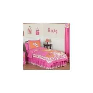   and Orange 4 Piece Twin Comforter Set   Girls Bedding