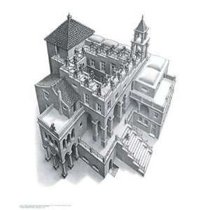  M. Escher 21.5W by 25.5H  Ascending and Descending 