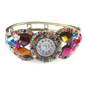 New Fashion Watch Swarovski Crystal Bangle Bracelet  