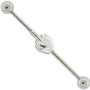  UP YOURS 925 Sterling Silver Industrial Piercing Barbell 