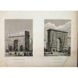    1829 Gate Exit Arch St Martin Denis France Henshall