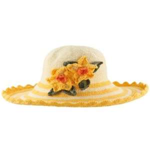    Kids Yellow Flower / Daffodils Brim Hat UPF 50+ DL2382 Baby