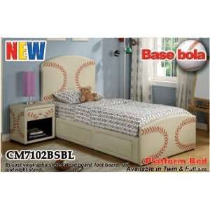  Twin Baseball Bed with FREE nightstand