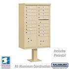   Outdoor Commercial Cluster Mailbox Unit with Pedestal   USPS APPROVED