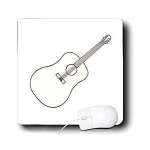   Music Art   Guitar Outline Drawing   Mouse Pads Electronics