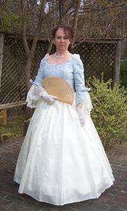   Blue Ballroom or Wedding Dress, Nice USA Made Costume, Womens Clothing