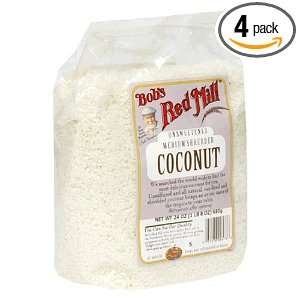 Bobs Red Mill Unsweetened Medium Shredded Coconut, 24 Ounce Packages 