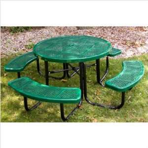  Ultra Play P 46 Round Table with Perforated Pattern Frame 