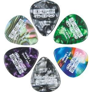   Guitar Picks Assorted Colors 6 Pack 1.5MM Musical Instruments