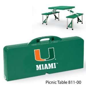  University of Miami Picnic Table Case Pack 2 Everything 