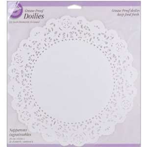  Grease Proof Doilies 12 White Circle 6/Pkg Everything 