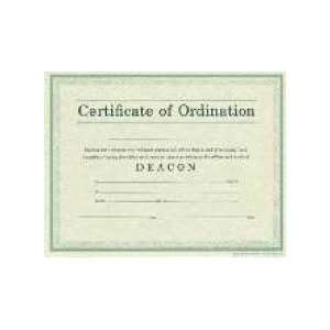  Certificate Ordination Deacon (Package of 6) Everything 