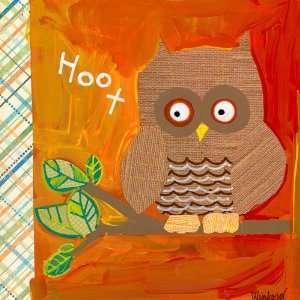  Oopsy daisy Hoot Goes the Owl Wall Art 18x18