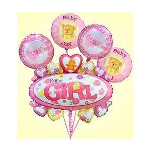 Flowers by 1800Flowers   Baby Girl Marquee Mylar Bundle   Small 