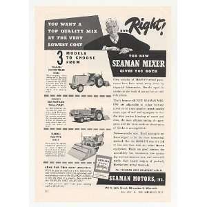  1950 Seaman Motors Self Propelled Mixer Trav L Plant Print 