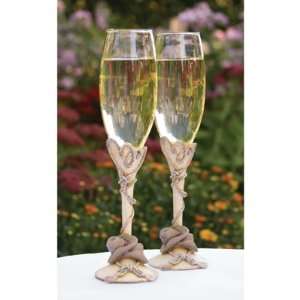  Cowboy Hats and Rope Toasting Flutes (Country Flair 