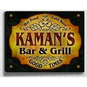  Kamans Bar & Grill 14 x 11 Collectible Stretched 