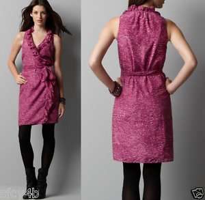 Ann Taylor LOFT Mini Animal Print Wrap Dress NWT 6,8,6P  