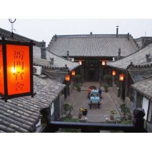 Historic Yamen Youth Hostel Courtyard Built in 1591, Pingyao City 