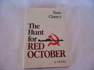   for Red October 1st edition Tom Clancy ERROR UPSIDE DOWN 1984 HC/DJ